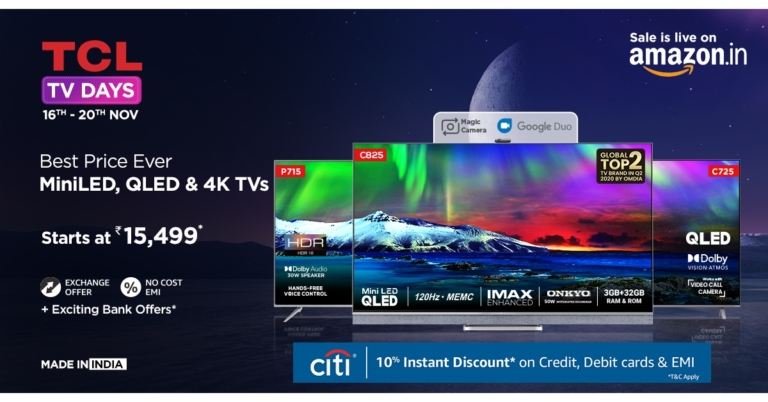 TCL TV days Sale is now live on Amazon: Mini LED, 4K QLED, and Smart TVs on offer