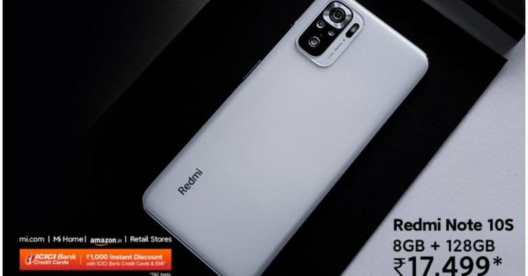 Redmi Note 10S new 8GB RAM with 128GB storage option launched, will go on sale in India today