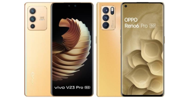 Comparison: Vivo V23 Pro 5G vs Oppo Reno 6 Pro 5G