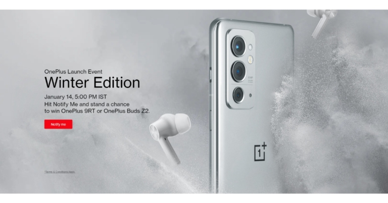 OnePlus 9RT and OnePlus Buds Z2 TWS earbuds India launch to take place on January 14