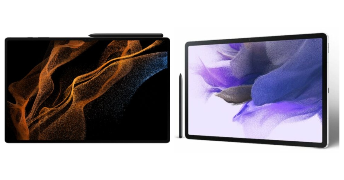 Comparison Samsung Galaxy Tab S8 Vs Samsung Galaxy Tab S7 FE