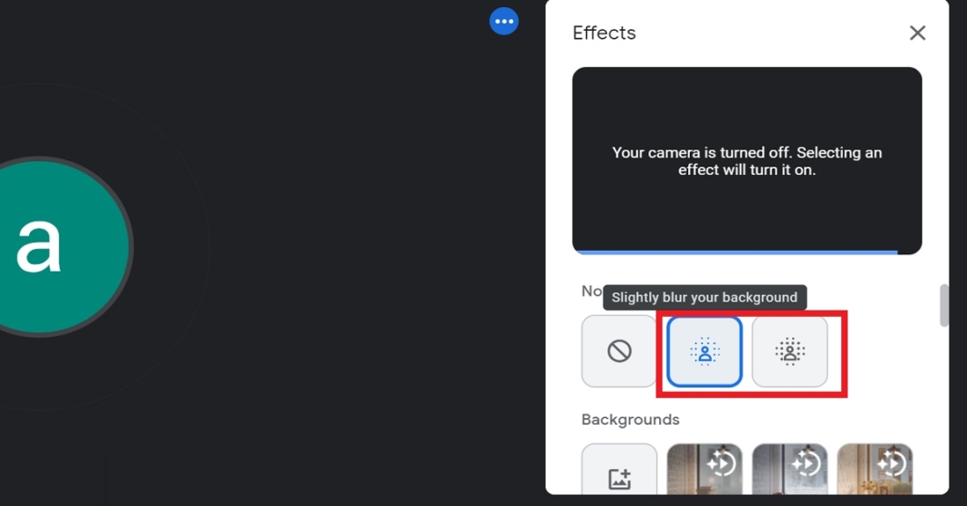 How to Blur Your Background in Google Meet?