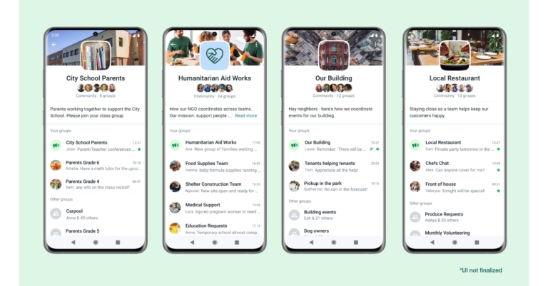 WhatsApp Communities have been announced in an effort to improve group conversations