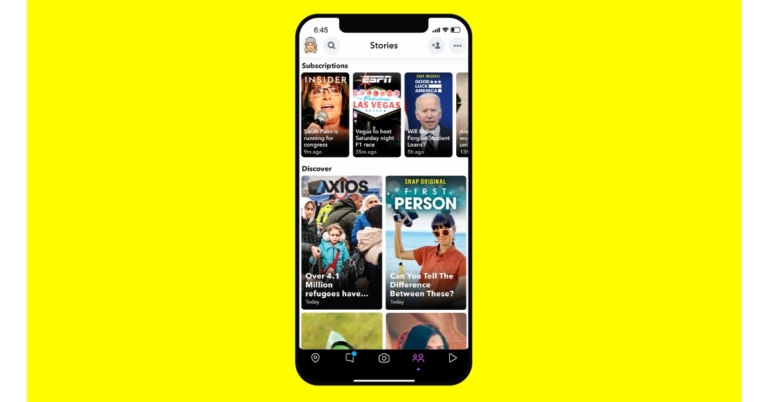 Snapchat introduced Dynamic Stories to its Discover feed in India