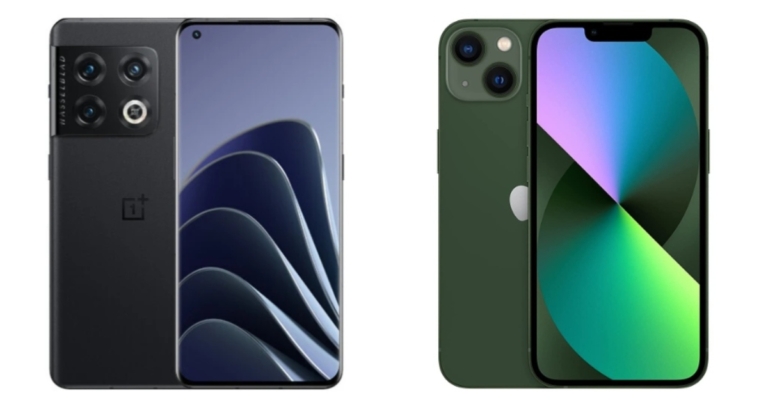 Comparison: OnePlus 10 Pro vs iPhone 13
