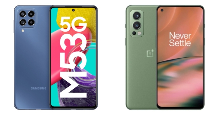 Comparison: Samsung Galaxy M53 5G Vs OnePlus Nord 2