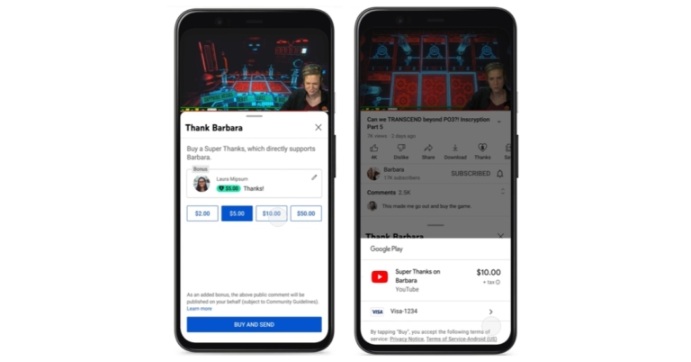 YouTube rolls out the Super Thanks feature to express gratitude and tip creators