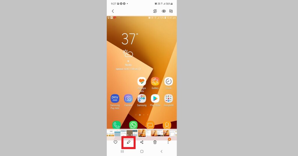 How To Highlight, Draw And Write On Android Smartphone Screenshots