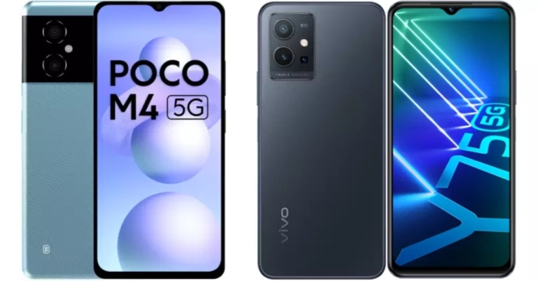 Smartphone Comparison: Poco M4 5G Vs Vivo Y75 5G