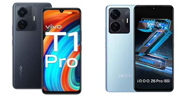 Comparison: Vivo T1 Pro 5G vs iQoo Z6 Pro