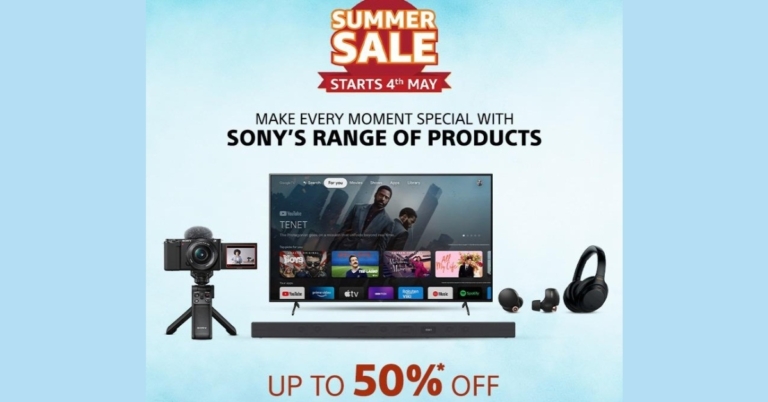For Amazon's Summer Sale 2022, Sony India has announced attractive offers on its audio products