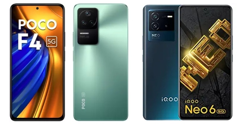 Smartphone comparison: Poco F4 5G Vs iQoo Neo 6