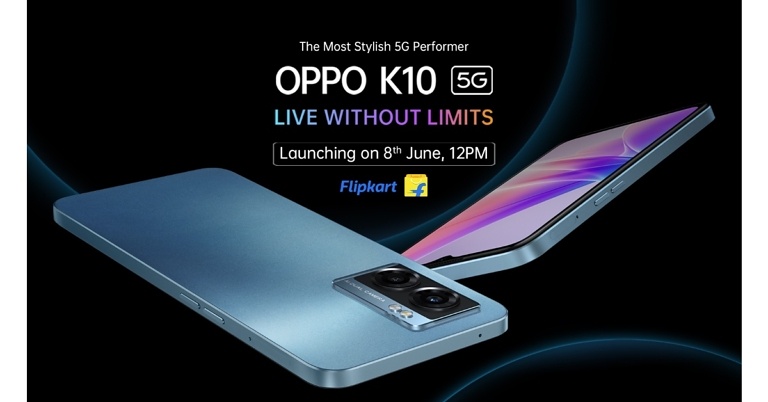 The Oppo K10 5G is set to launch in India on June 8