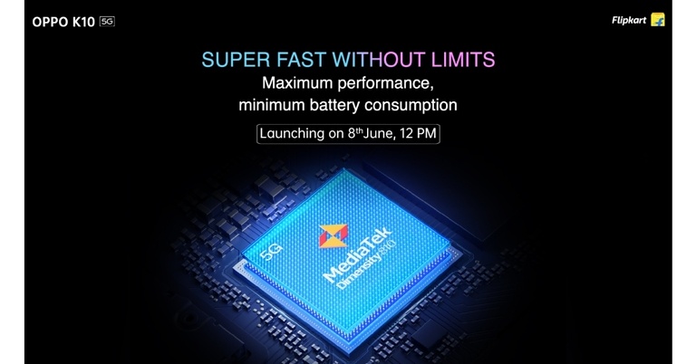 In India Oppo will Oppo K10 5G will be powered by MediaTek Dimensity 810 SoC, Oppo confirms