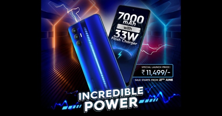 Tecno Pova 3 featuring a 7,000mAh battery launched in India