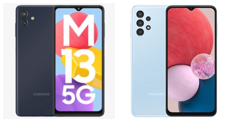Smartphone comparison: Samsung Galaxy M13 5G Vs Samsung Galaxy A13 5G