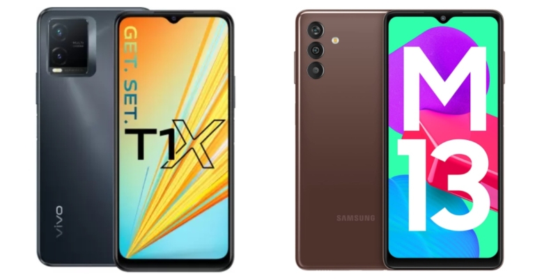 Smartphone comparison: Vivo T1x Vs Samsung Galaxy M13