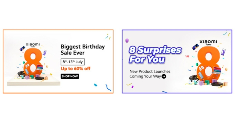 Xiaomi Turns 8, Announces Anniversary Sale