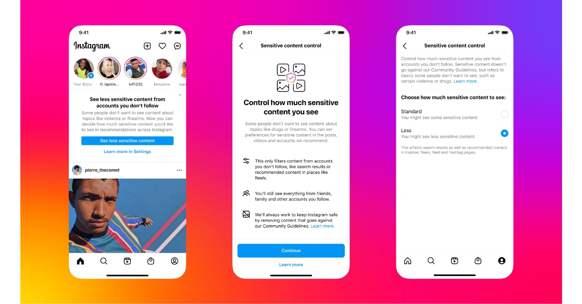 Instagram is restricting sensitive content for new teenage users by default