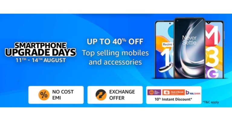 Amazon Smartphone Upgrade Days goes live: Avail up to 40% off on smartphones and accessories