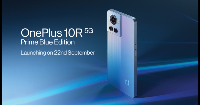 OnePlus 10R 5G Prime Blue Edition India launch to take place on September 22