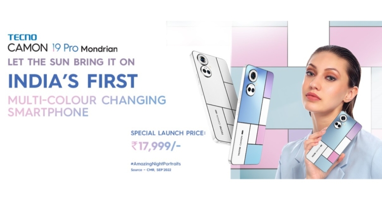 Tecno Camon 19 Pro Mondrian Edition with colour-changing design launched in India