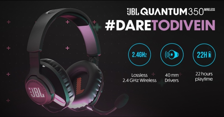 JBL Quantum 350 wireless gaming headphones with 40mm drivers launched in India