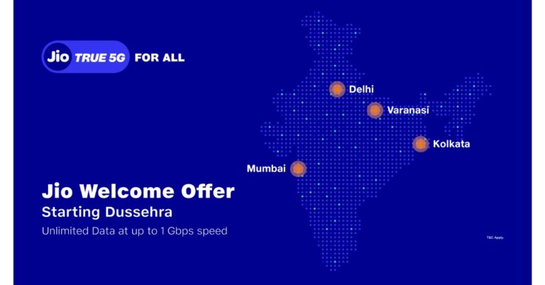 Jio 5G beta trial services rolled out in Delhi, Mumbai, Kolkata and Varanasi