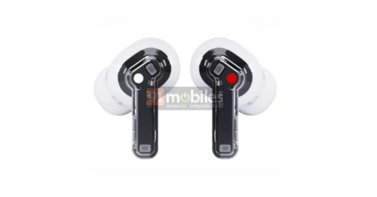 Nothing Ear 2 TWS Earbuds leaked images suggested a semi-transparent design
