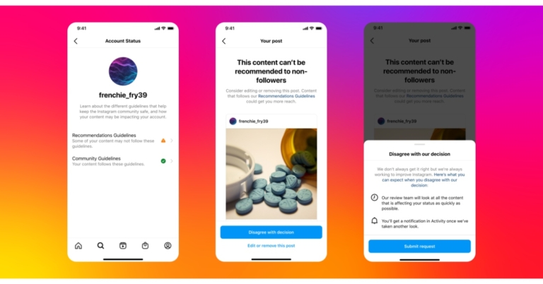 Instagram is expanding Account Status for professional accounts