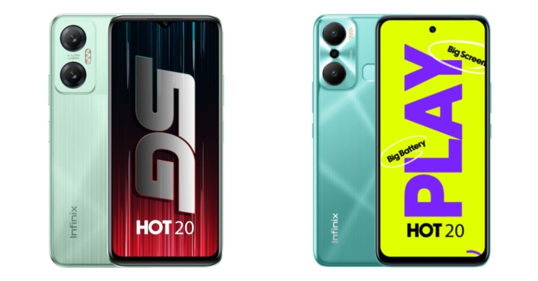 Infinix Hot 20 Play and Hot 20 5G with dual rear cameras launched in India