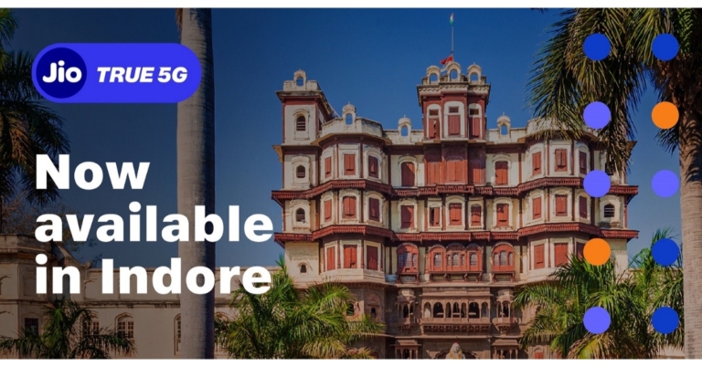 Jio True 5G is now available in Indore and Bhopal, with updates to more cities coming in January 2023