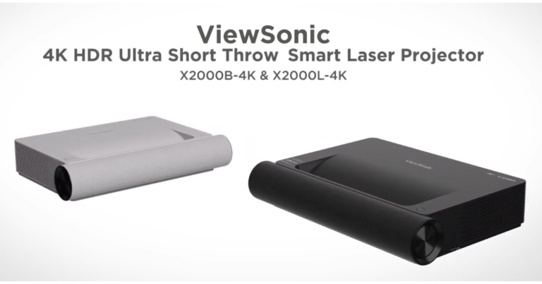 Viewsonic Ultra Short Throw Smart Laser X2000B-4K and X2000L-4K Projectors launched in India
