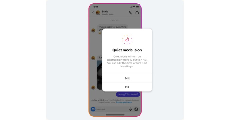 Instagram updated with a new Quiet mode