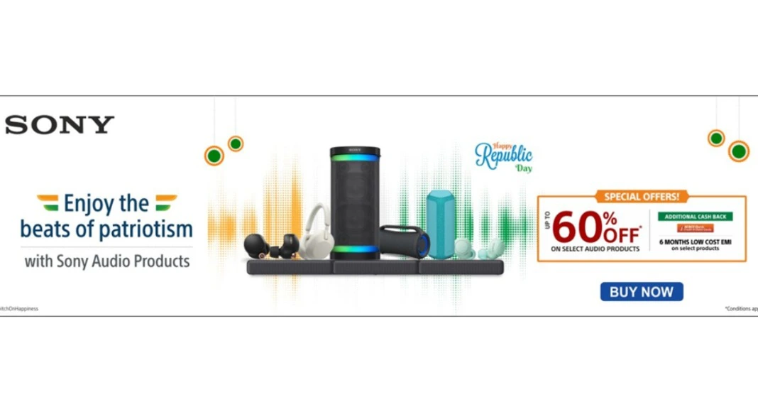 Sony India announced fantastic deals on their products for Republic Day