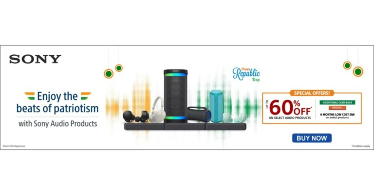 Sony India announced fantastic deals on their products for Republic Day