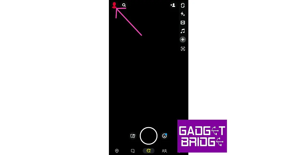 Step 1: Launch the Snapchat app on your smartphone and tap on your profile icon at the top left corner of the screen.