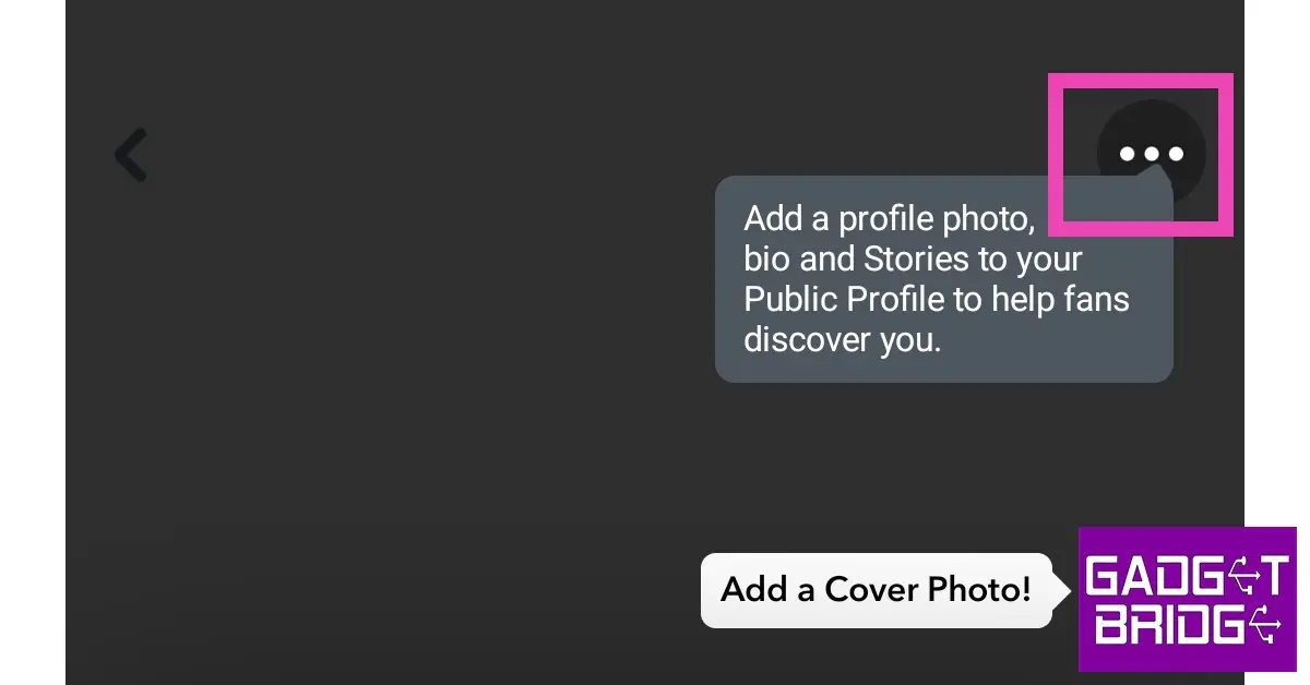 Step 2: Tap on the ellipses (three dots) at the top right corner of the screen. 