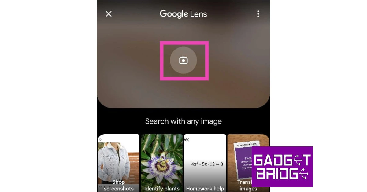 Step 2: In the following window, select ‘Search with your camera’. how to scan a qr code on google pixel