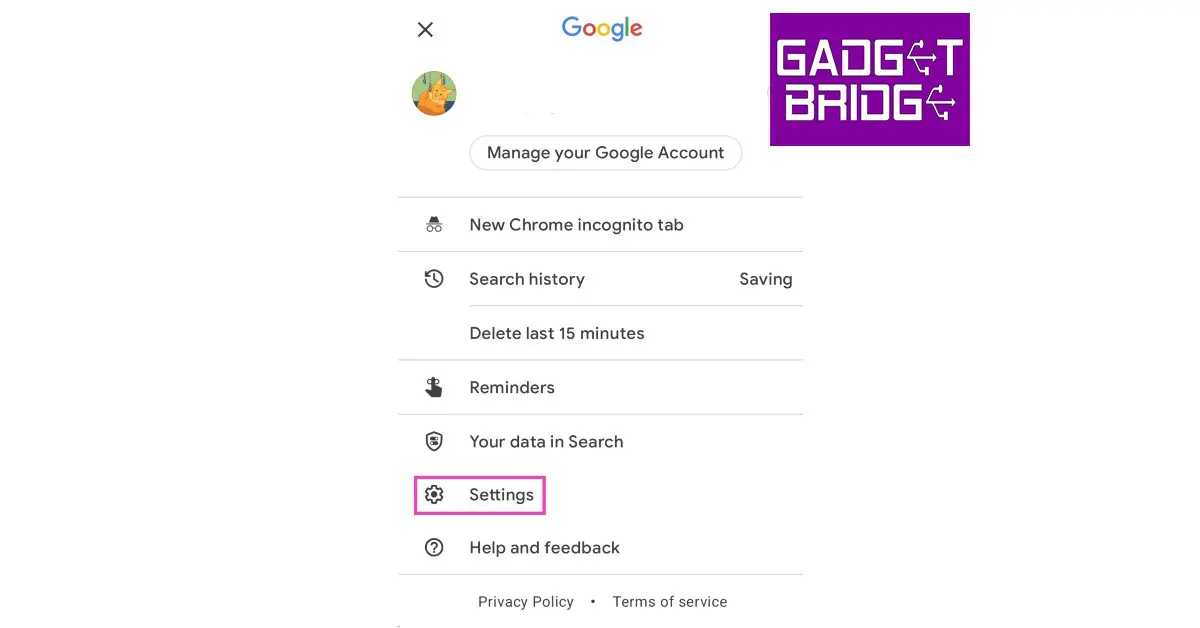 Step 2: Tap on your profile icon at the top right corner of the screen and select Settings. The Best Ways to Turn On and Turn Off SafeSearch on Google Search