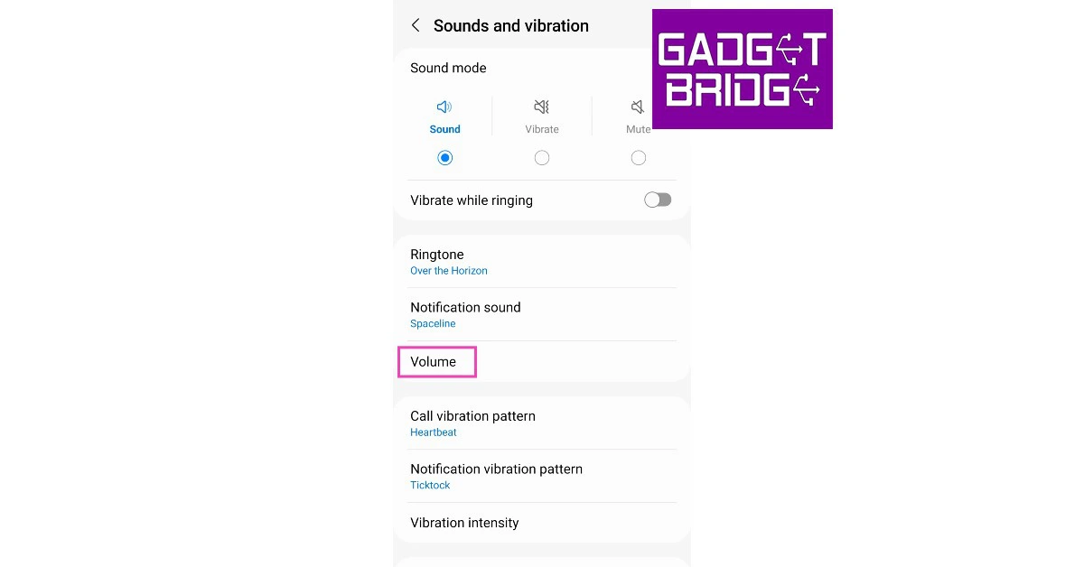 Step 3: Tap on ‘Volume’. how to fix text message notification sounds not working on android