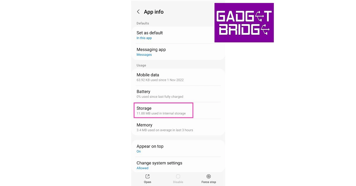 Step 4: Tap on Storage. how to fix text message notification sounds not working on android