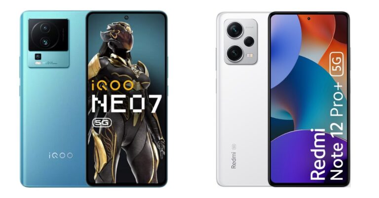 Comparison: iQoo Neo 7 5G vs Redmi Note 12 Pro+