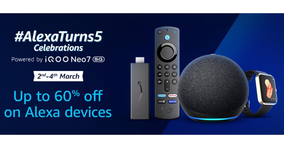 Alexa Anniversary Sale Goes Live In India Up To 60 Percent Off On Echo AlexaDays5 A PC 0 1 