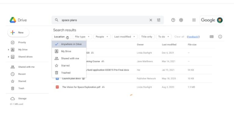 Search chips added to Google Drive, will make it easier to narrow down user's search results