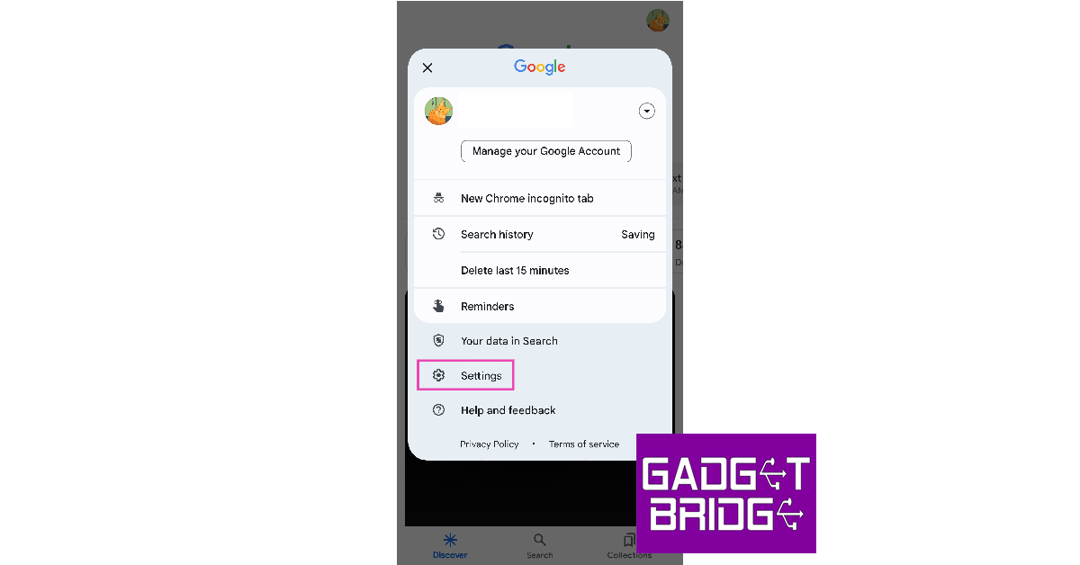 Step 2: Tap on Settings.