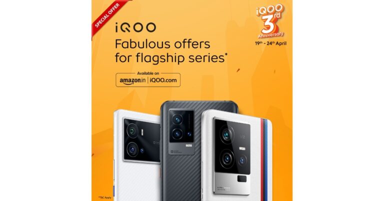 iQoo announced exciting deals and discounts on iQoo 11, iQoo 9 and 9 Pro to celebrate 3rd Anniversary in India