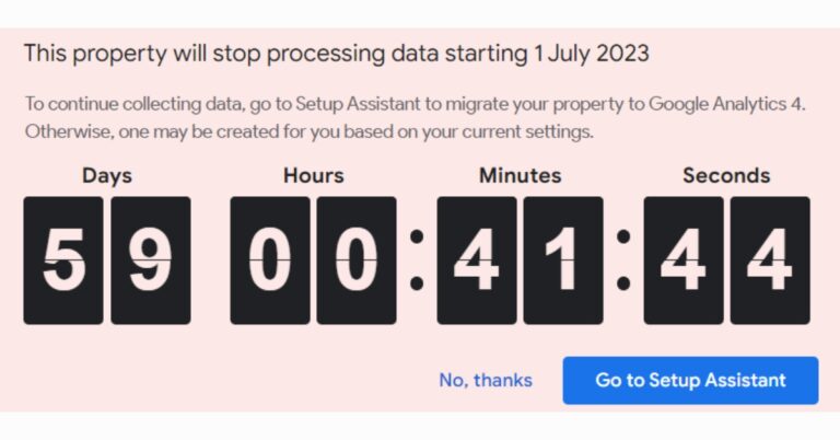 Time to switch to Google Analytics 4 (GA4) as Google has started sunsetting Universal Analytics
