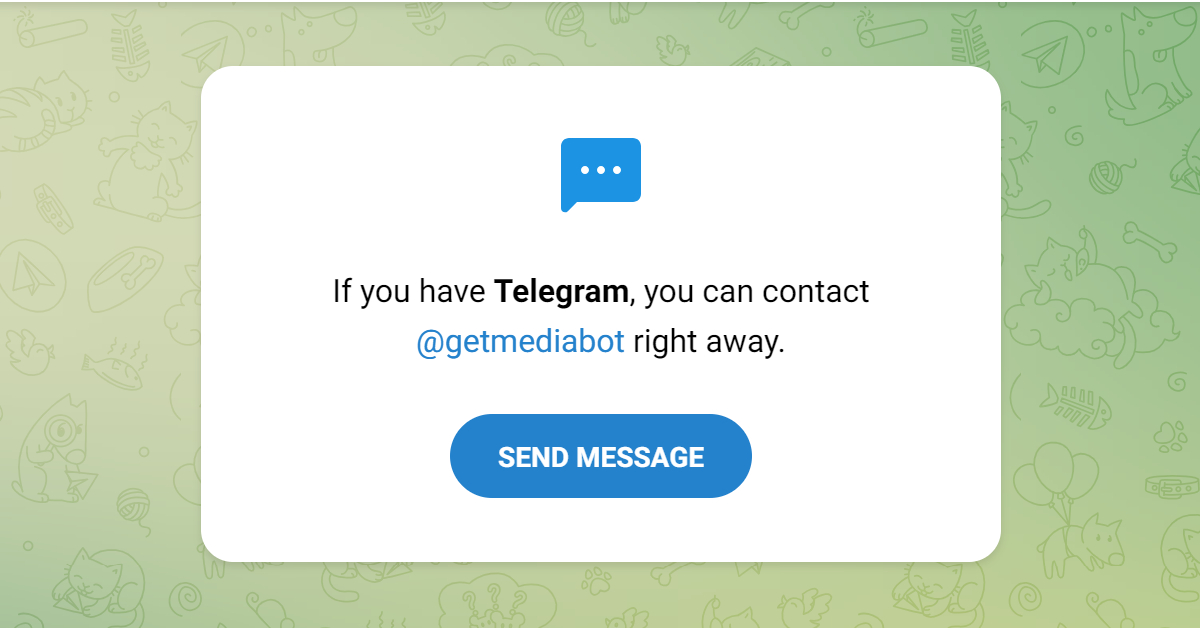 GetMediaBot. best telegram bots to manage groups