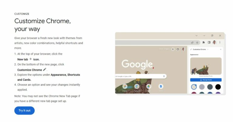 New Google Chrome update rolling out, now you can customise your browser with new backgrounds, themes and more